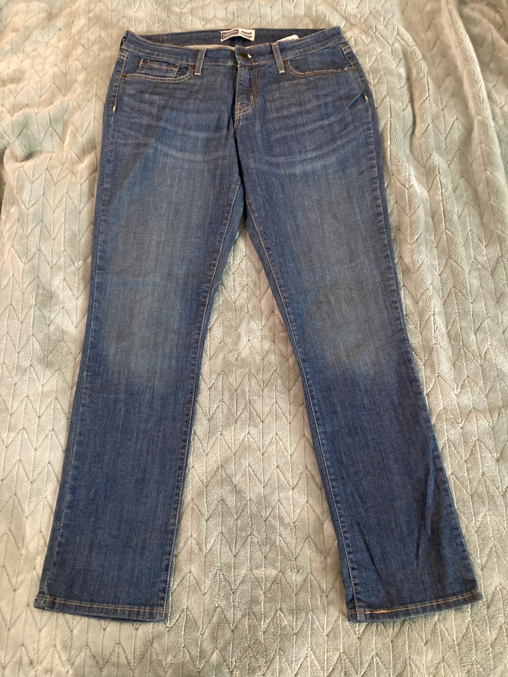 Levi Strauss Signature Classic Women's Blue Denim Jeans size 10